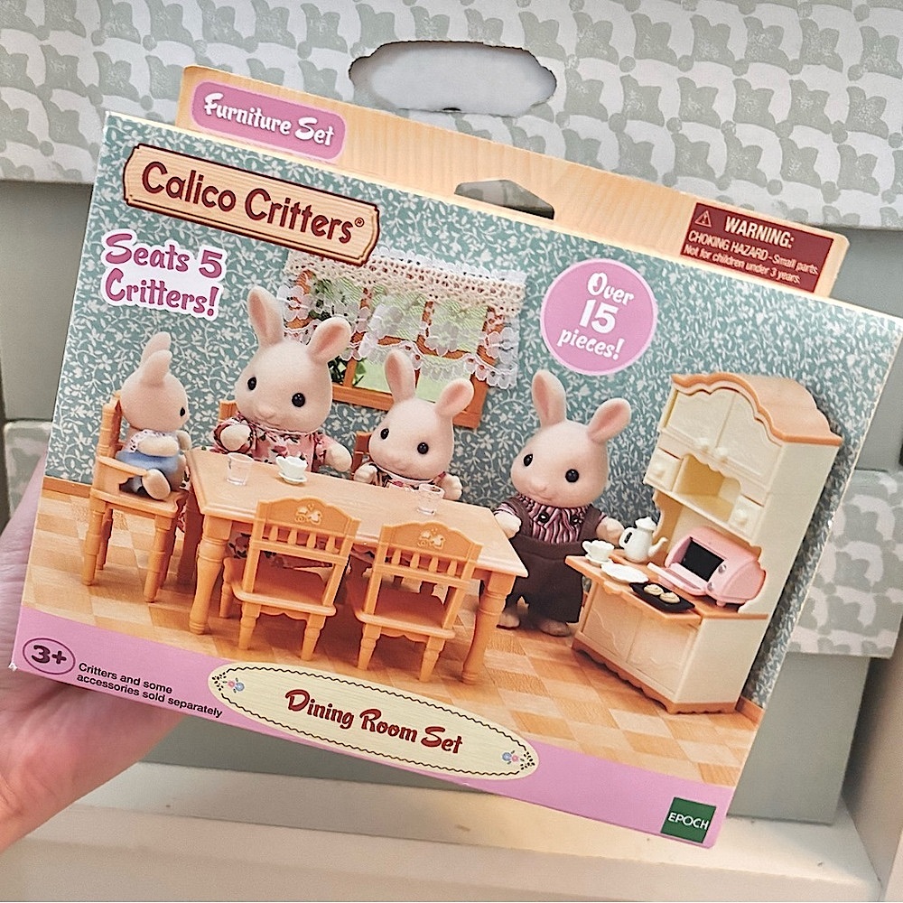 NWT Calico Critters Sylvanian Families Dining Room Set